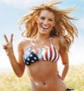 Jessica Simpson American Flag