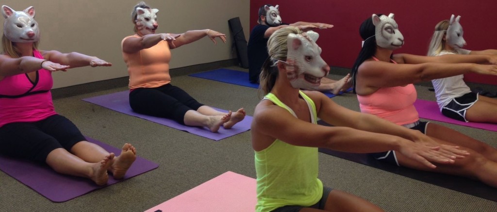 You're Next Masks During a Pilates Workout
