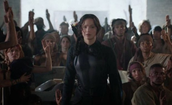 When Katniss does travel to that one district, it is the best moment of the film. 