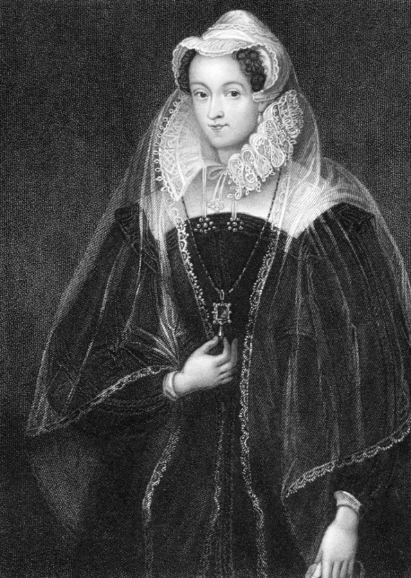 Mary I Queen of Scotland (1542-1587). Engraved by W.T.Fry and pu