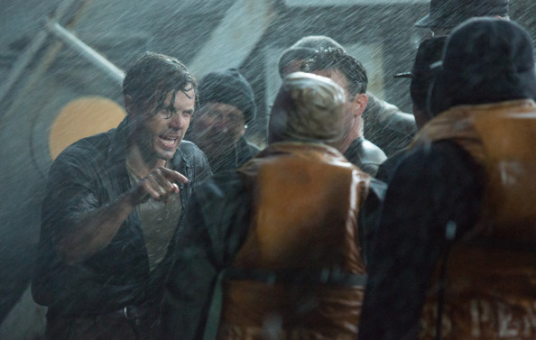 Ray Sybert (Casey Affleck) struggles to keep his ship, the SS Pendleton, from sinking in Disney's THE FINEST HOURS, the heroic action-thirller presented in Digital 3D (TM) and IMAX(c) 3D based on the extraordinary true story of the most daring rescue in the history of the Coast Guard.