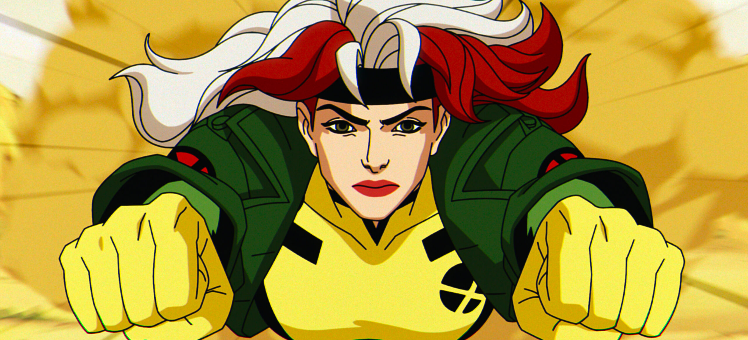 Rogue (voiced by Lenore Zann) in Marvel Animation's X-MEN '97. Photo courtesy of Marvel Animation. © 2024 MARVEL.