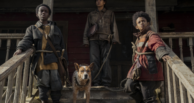 Anthony B. Jenkins as Samuel, Halle Berry as Momma and Percy Daggs IV as Nolan in Never Let Go. Photo Credit: Liane Hentscher