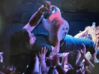 Stage surfing at final Exit/In indie concert in 2022