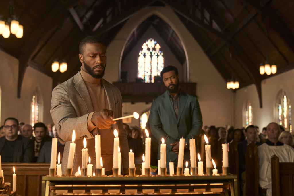 Aldis Hodge as Alex Cross, Isaiah Mustafa as John Sampson. Photo Credit: Keri Anderson/Prime Video.