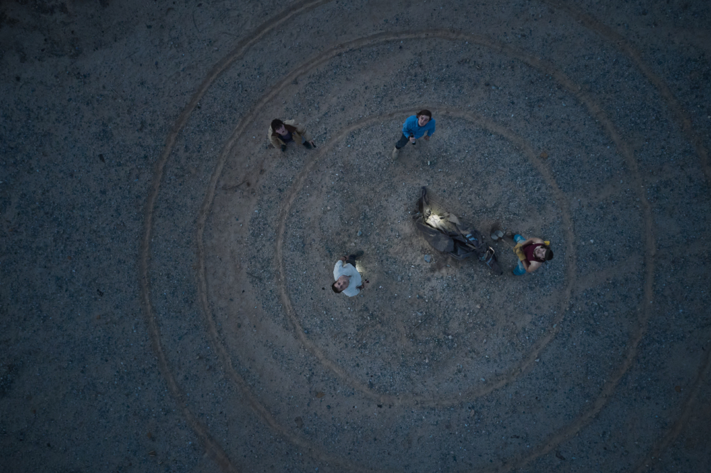 "Falling Stars movie showing circles around the buried dead witch